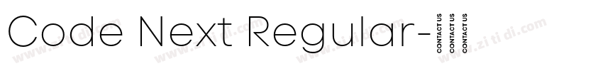 Code Next Regular字体转换